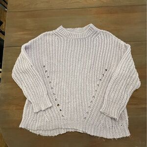 American Eagle Outfitters Light Purple Knit Sweater